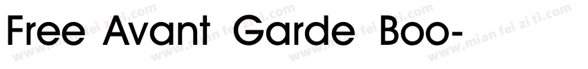 Free Avant Garde Boo字体转换